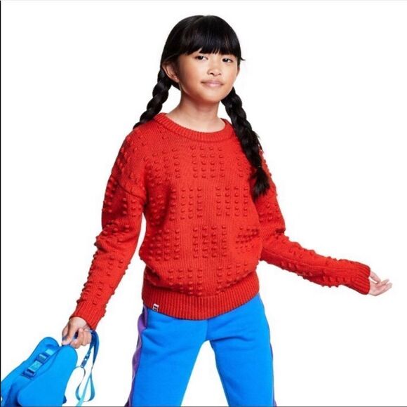 LEGO Collection x Target Kids Red Textured Sweater Size XL - Picture 1 of 6